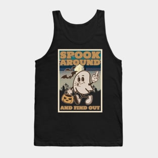 Spooky Around and Find Out Funny Halloween Vintage Tank Top